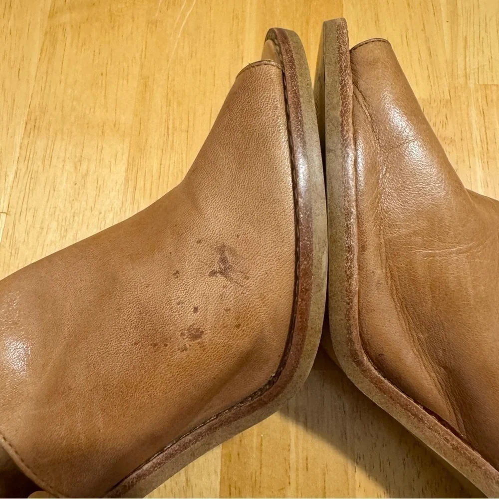 Madewell “Slyvain” Tan Leather Block Heel Sandals Size 9
